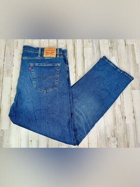 Levi's 505 Series Men's Straight Leg 42x32 Blue Denim Jeans Regular Fit NWT